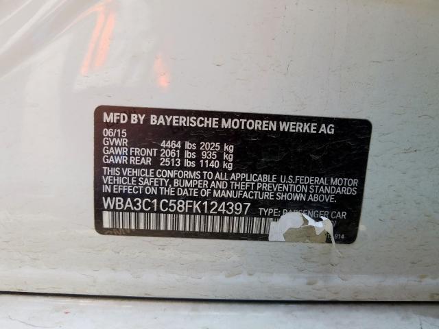 WBA3C1C58FK124397 - 2015 BMW 328 I SULEV  photo 10