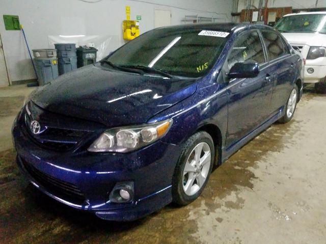 2T1BU4EE2DC030654 - 2013 TOYOTA COROLLA BASE  photo 2