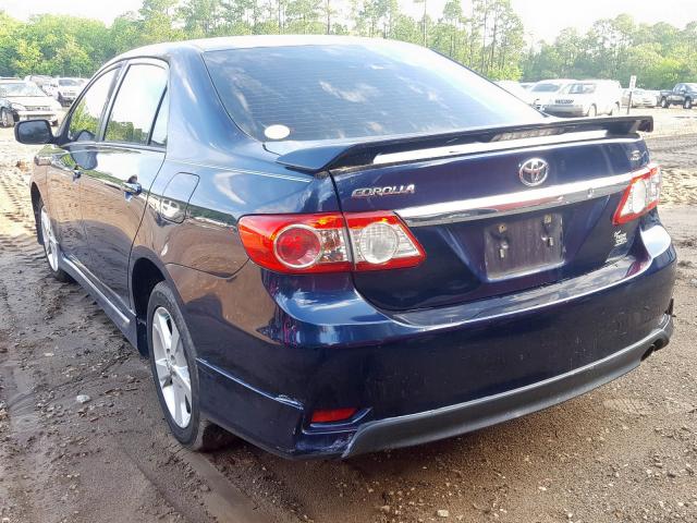 2T1BU4EE2DC030654 - 2013 TOYOTA COROLLA BASE  photo 3