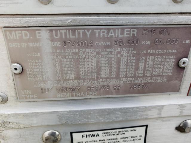1UYVS2537FP237889 - 2015 UTILITY TRAILER Weiß Foto 10
