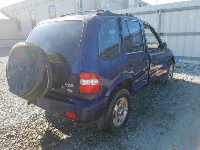 KNDJB7232W5561830 - 1998 KIA SPORTAGE  photo 4