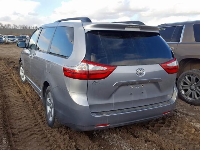 5TDKK3DC5FS567383 - 2015 TOYOTA SIENNA LE  photo 3