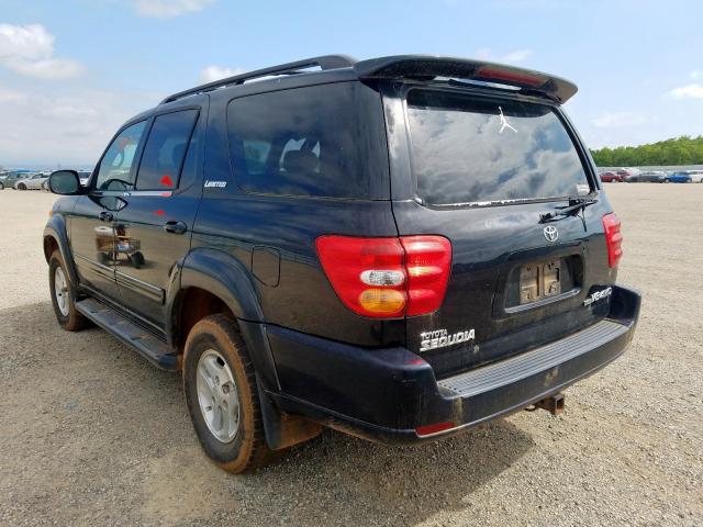 5TDBT48A62S101337 - 2002 TOYOTA SEQUOIA LIMITED  photo 3