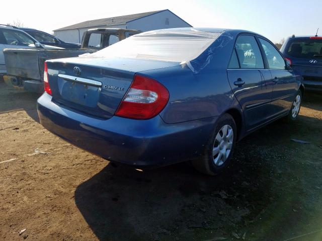 4T1BE32K03U772162 - 2003 TOYOTA CAMRY LE  photo 4
