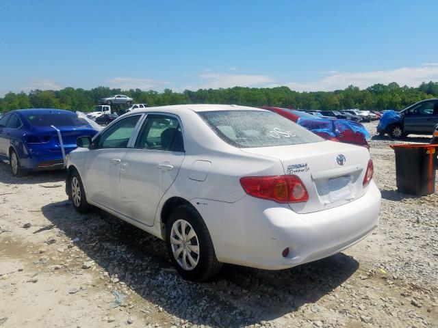 1NXBU4EE2AZ266344 - 2010 TOYOTA COROLLA BASE  photo 3