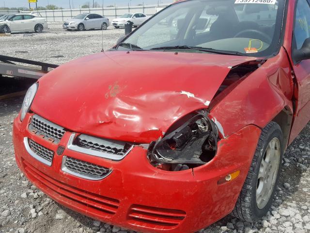 1B3ES56C65D242646 - 2005 DODGE NEON SXT  photo 9