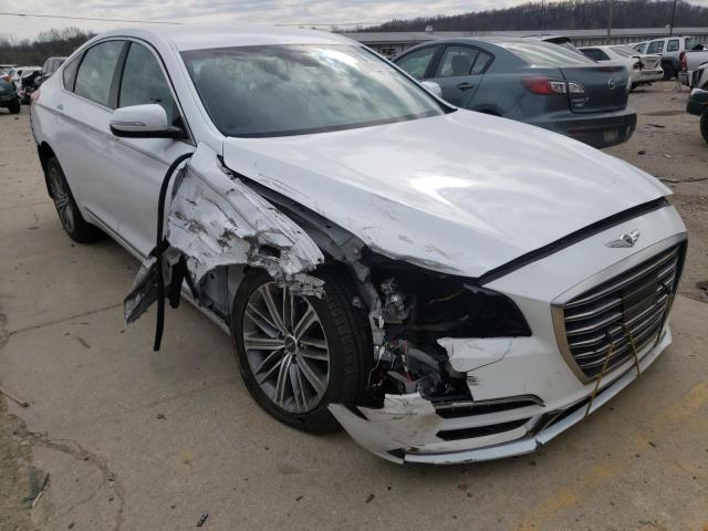 KMHGN4JE1JU223946 - 2018 GENESIS G80 BASE WHITE photo 1