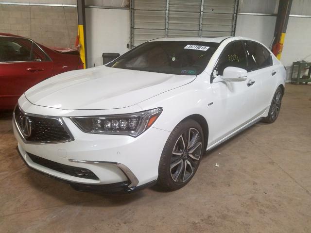 JH4KC2F9XJC000202 - 2018 ACURA RLX SPORT HYBRID ADVANCE WHITE photo 2