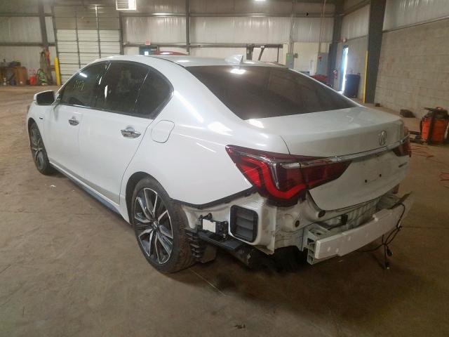 JH4KC2F9XJC000202 - 2018 ACURA RLX SPORT HYBRID ADVANCE WHITE photo 3