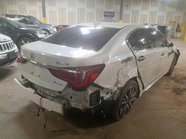 JH4KC2F9XJC000202 - 2018 ACURA RLX SPORT HYBRID ADVANCE WHITE photo 4