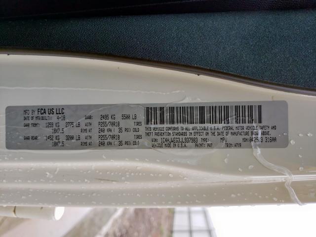 1C4HJWEG3JL937983 - 2018 JEEP WRANGLER UNLIMITED SAHARA  ფოტო 10