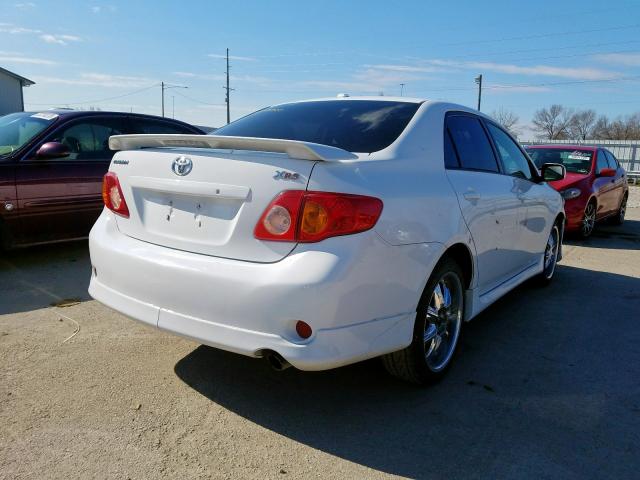 1NXBE40E99Z108325 - 2009 TOYOTA COROLLA XRS  photo 4