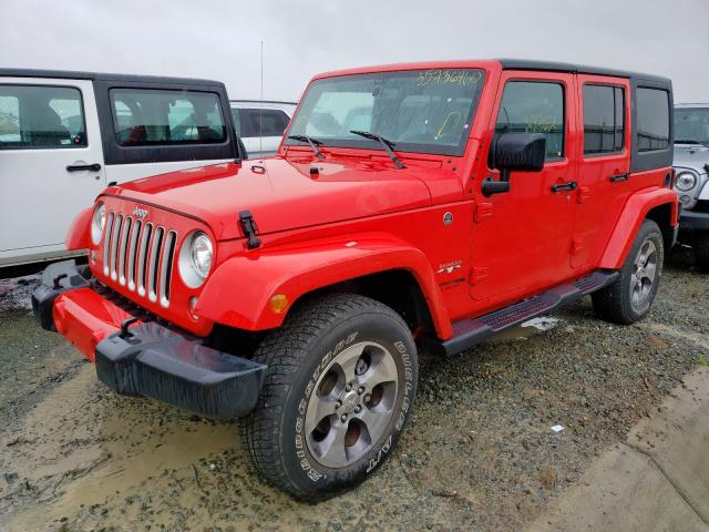 1C4HJWEG3JL921864 - 2018 JEEP WRANGLER UNLIMITED SAHARA  photo 2