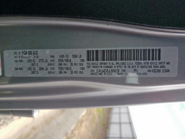 1C4HJWEG9JL924218 - 2018 JEEP WRANGLER UNLIMITED SAHARA  ფოტო 10