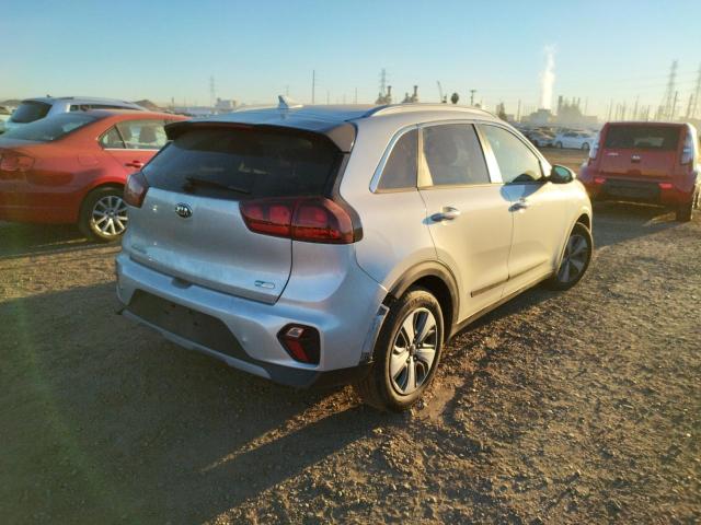 KNDCB3LC9L5368764 - 2020 KIA NIRO LX SILVER photo 4