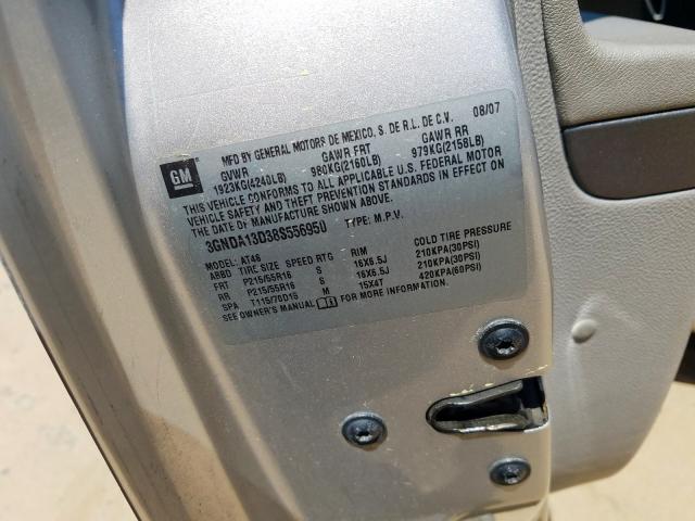 3GNDA13D38S556950 - 2008 CHEVROLET HHR LS  照片 10