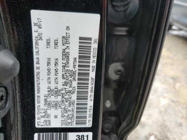 3TMCZ5AN1HM114561 - 2017 TOYOTA TACOMA DOUBLE CAB შავი ფოტო 12