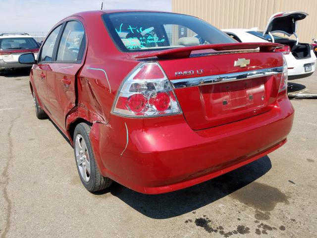 KL1TD56E09B611897 - 2009 CHEVROLET AVEO LS  ფოტო 3