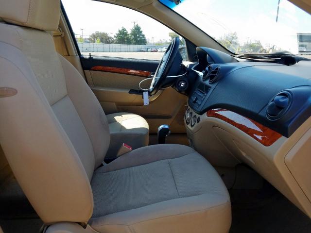 KL1TD56E09B611897 - 2009 CHEVROLET AVEO LS  ფოტო 5