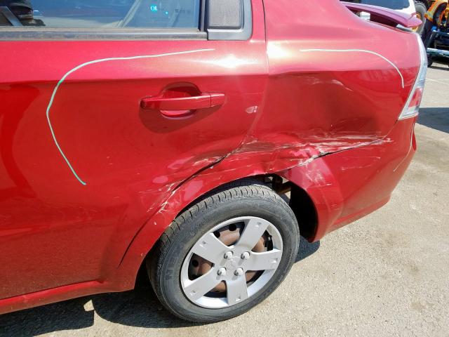 KL1TD56E09B611897 - 2009 CHEVROLET AVEO LS  ფოტო 9