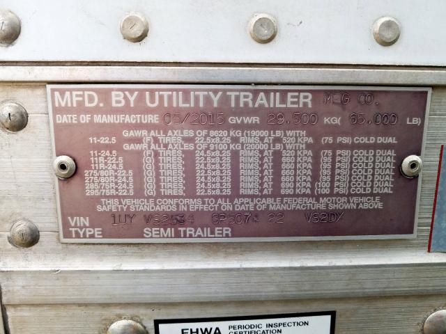 1UYVS2534GP507422 - 2016 UTILITY utility trailer  photo 10