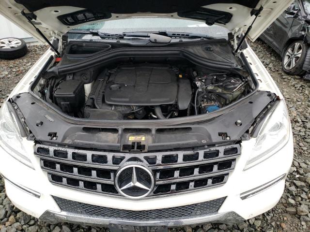 4JGDA5HB8CA032707 - 2012 MERCEDES-BENZ ML 350 4MATIC WHITE photo 11