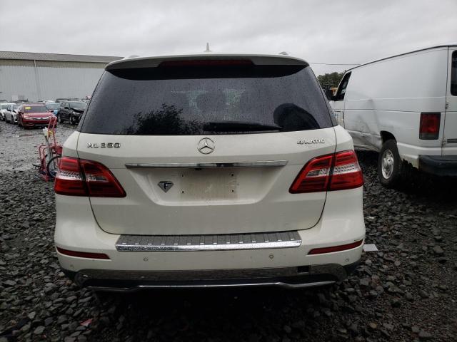 4JGDA5HB8CA032707 - 2012 MERCEDES-BENZ ML 350 4MATIC WHITE photo 6