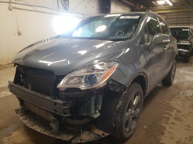 KL4CJHSB3EB625425 - 2014 BUICK ENCORE PREMIUM GRAY photo 2