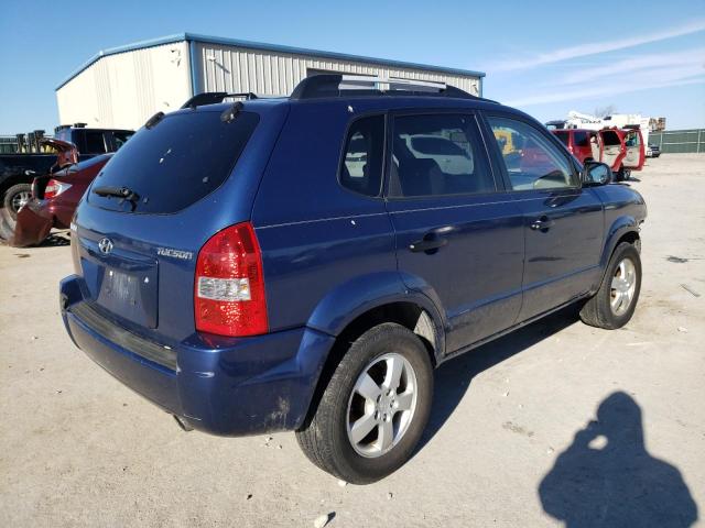 KM8JM12B25U105034 - 2005 HYUNDAI TUCSON GL BLUE photo 3