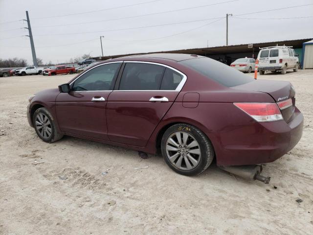 1HGCP3F83CA034554 - 2012 HONDA ACCORD EXL MAROON photo 2