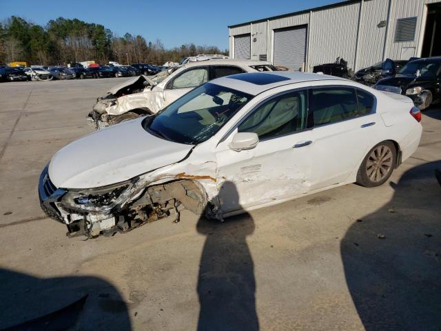 1HGCR3F81FA020246 - 2015 HONDA ACCORD EXL WHITE photo 1