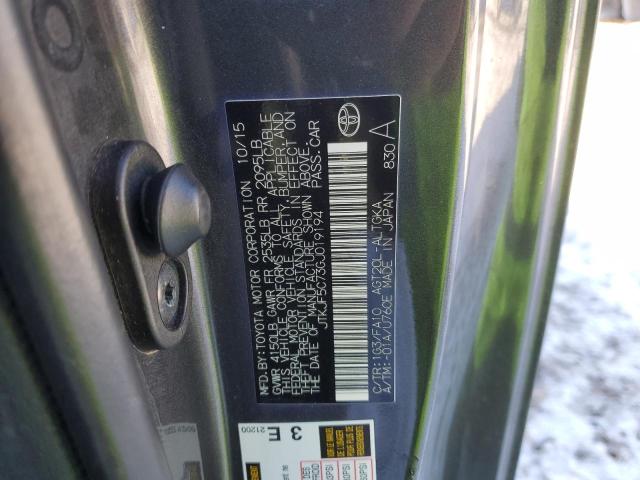 JTKJF5C73GJ019194 - 2016 TOYOTA SCION TC ნაცრისფერი ფოტო 12