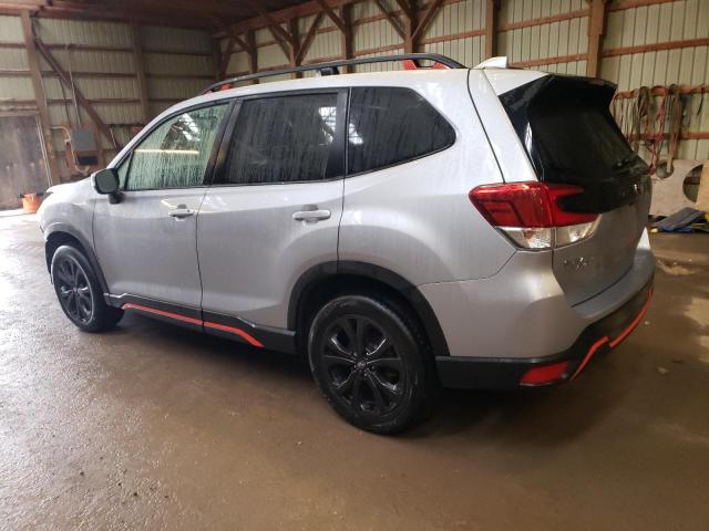 JF2SKEKCXKH559620 - 2019 SUBARU FORESTER SPORT SILVER photo 2