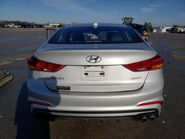 KMHD04LB2JU721187 - 2018 HYUNDAI ELANTRA SPORT SILVER photo 6