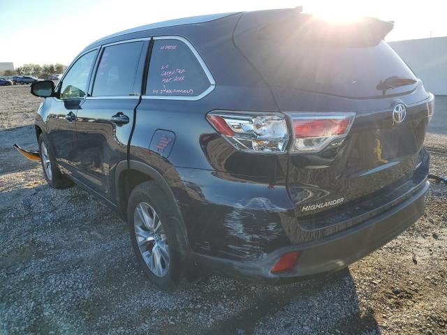 5TDJKRFH8FS127939 - 2015 TOYOTA HIGHLANDER XLE BLUE photo 2