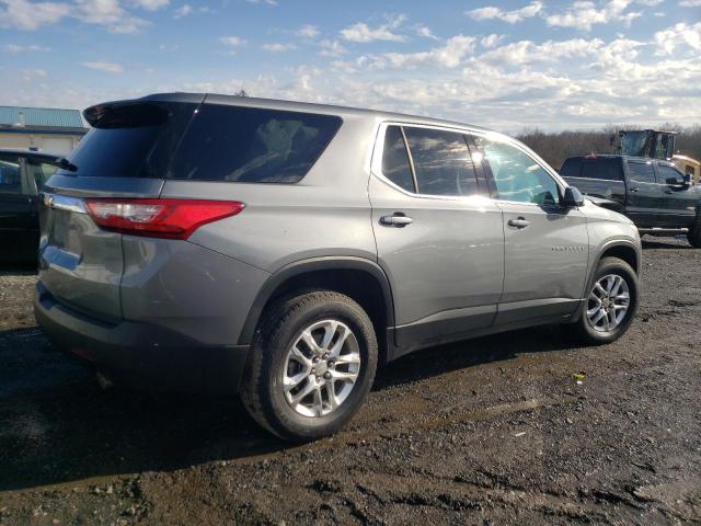 1GNERFKWXKJ277517 - 2019 CHEVROLET TRAVERSE LS GRAY photo 3