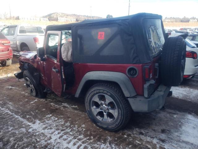 1J4AA2D18BL581453 - 2011 JEEP WRANGLER SPORT BURGUNDY photo 2