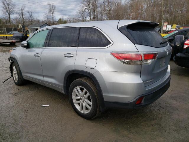 5TDBKRFH0FS099901 - 2015 TOYOTA HIGHLANDER LE SILVER photo 2