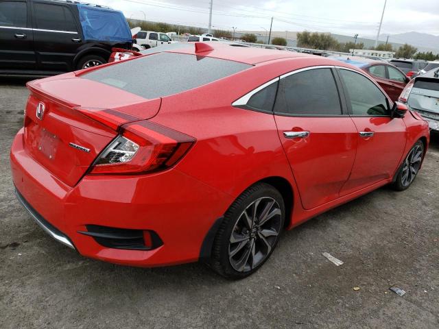 JHMFC1F97KX012328 - 2019 HONDA CIVIC TOURING RED photo 3