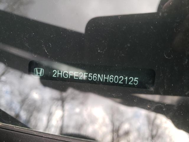 2HGFE2F56NH602125 - 2022 HONDA CIVIC SPORT 蓝色 照片 12