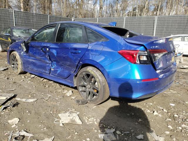 2HGFE2F56NH602125 - 2022 HONDA CIVIC SPORT 蓝色 照片 2