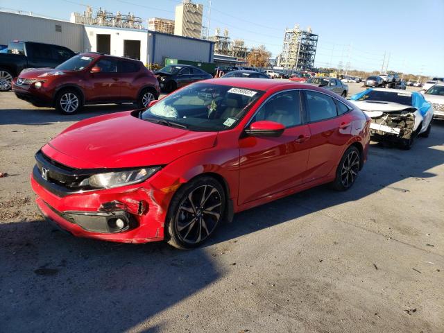 2HGFC2F84KH535097 - 2019 HONDA CIVIC SPORT RED photo 1