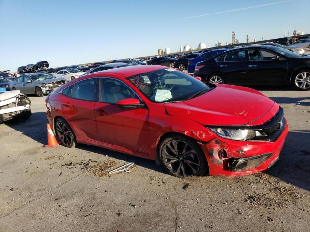 2HGFC2F84KH535097 - 2019 HONDA CIVIC SPORT RED photo 4