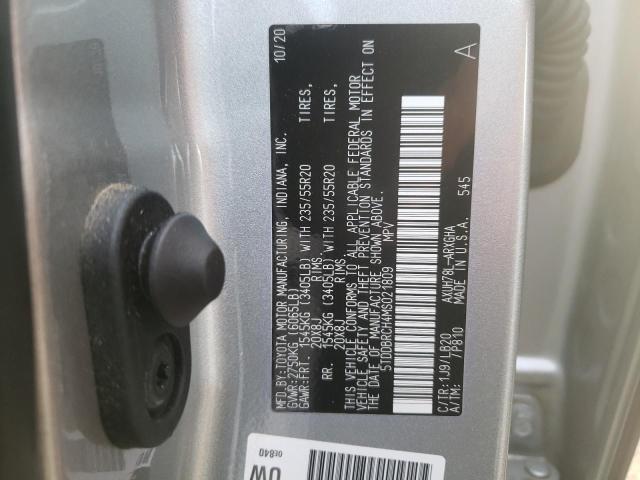 5TDDBRCH4MS021809 - 2021 TOYOTA HIGHLANDER HYBRID LIMITED SILVER photo 13