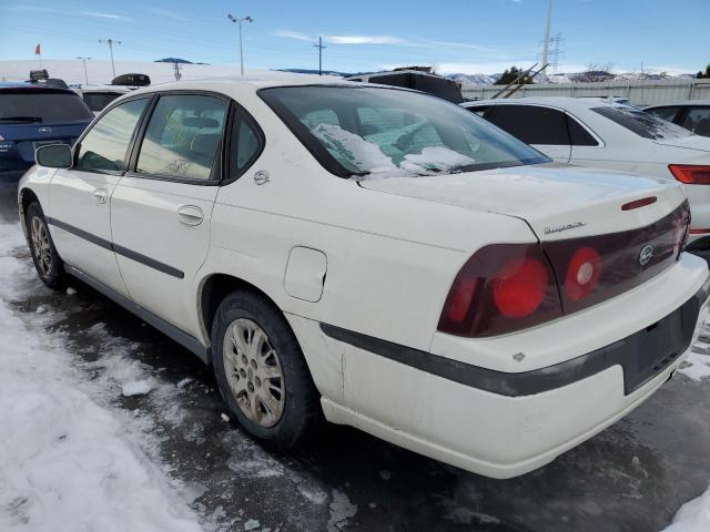 2G1WF52EX29330535 - 2002 CHEVROLET IMPALA WHITE photo 2