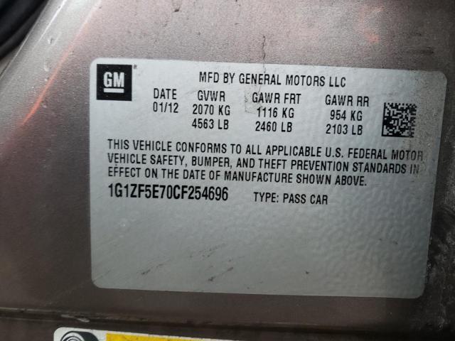 1G1ZF5E70CF254696 - 2012 CHEVROLET MALIBU 3LT ყავისფერი ფოტო 13