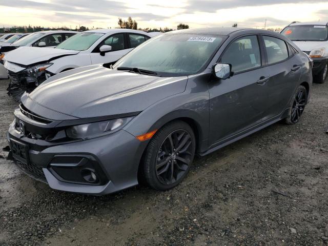 SHHFK7H4XMU410492 - 2021 HONDA CIVIC SPORT GRAY photo 1