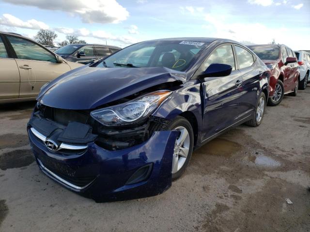 5NPDH4AE0BH048177 - 2011 HYUNDAI ELANTRA GLS BLUE photo 1