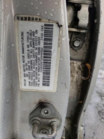 1Y1SK5287XZ444562 - 1999 CHEVROLET GEO PRIZM BASE SILVER photo 13