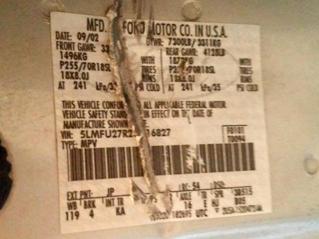 5LMFU27R23LJ16827 - 2003 LINCOLN NAVIGATOR  照片 10